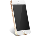 iphone, apple, gold icon