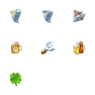 Beer icon sets preview