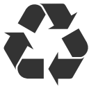 Logos Recycle sign icon