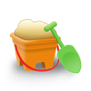 Bucket, Sand icon