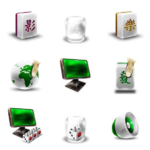 Mahjong icon sets preview