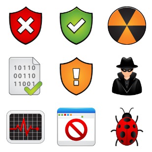 Clean Anti-Malware icon sets preview