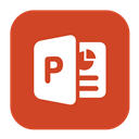 Powerpoint, Solid icon