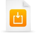 paper, orange, file, document icon