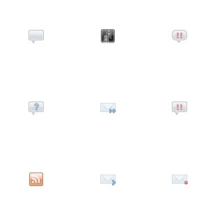 Sweetie Web Communication icon sets preview