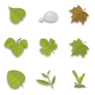 Green Spring icon sets preview