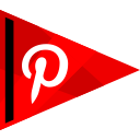 pinterest, social, online, media icon