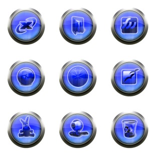 Classic Blue icon sets preview