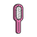 haircut, hair dressing, brush, comb, hair, hairstyle, paddle icon