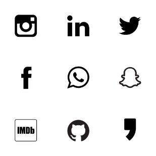Social icon sets preview