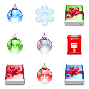 World Of Aqua Christmas icon sets preview