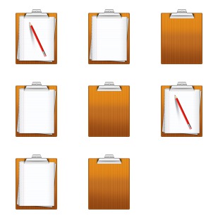 Clipboard icon sets preview