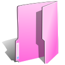 pink, folder icon