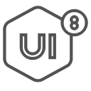 brand, ui8, design, network icon