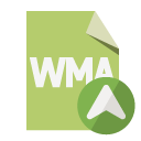 wma up, up, wma, format, file icon