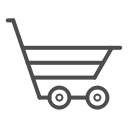 cart, shopping cart line, shopping cart, shopping, shopping cart icon