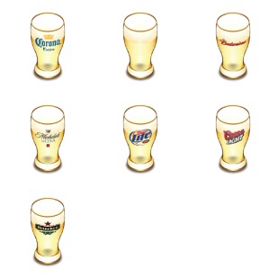 Beer icon sets preview