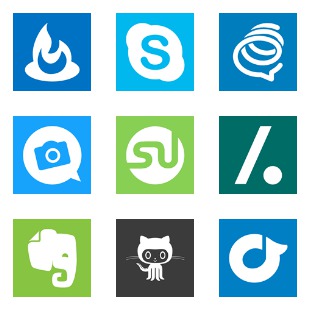 Simple icon sets preview