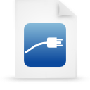 file, blue, document, paper icon