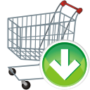shopping cart down icon