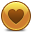 yellow, heart icon