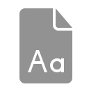 font, document icon