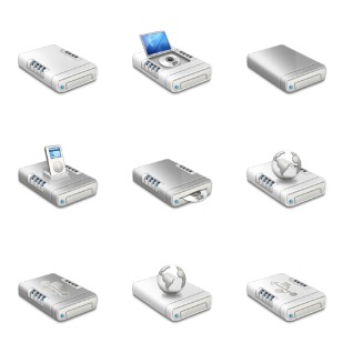 Layered Drives icon sets preview