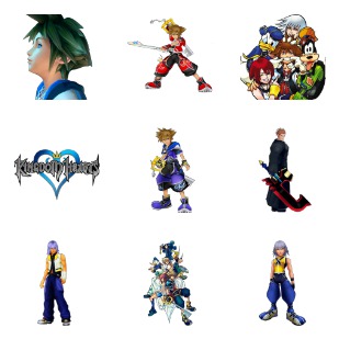 Kingdom Hearts icon sets preview