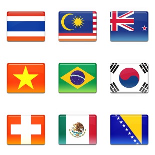 Flag 3 icon sets preview