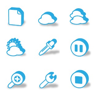 Super Mono 3D icon sets preview