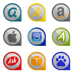 Round Edge Social icon sets preview
