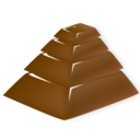 chocolate pyramid icon