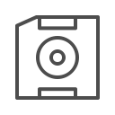 floppy disk line, floppy disk, floppy disk, disk, floppy icon