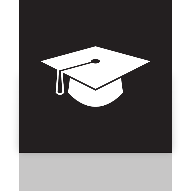 mirror, graduation icon