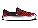 Checkerboard, Red, Vans icon