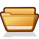 folder yellow open icon