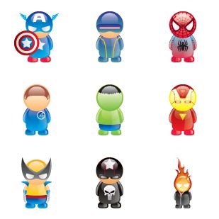 Marvel Users icon sets preview
