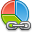 chart pie link icon