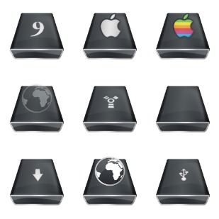 Qube Drives - Final Version icon sets preview