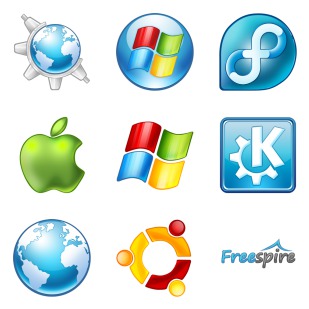 Operating Systems icon sets preview