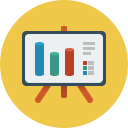 statistic, analytics, bars, chart, graph, presentation icon