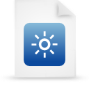 paper, file, document, blue icon