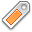 tag, orange icon