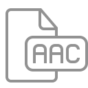 document, aac, file icon