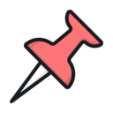 Thumbtack pin icon