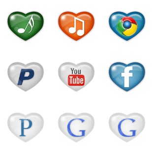 Sweet Social Media icon sets preview