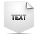 Clipping, Text icon