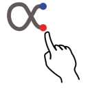 greek, om, gestureworks, stroke icon