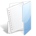 folder, file, paper, document icon