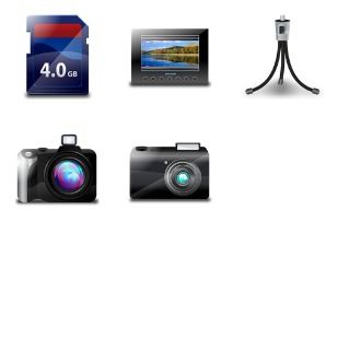 Photography icon sets preview